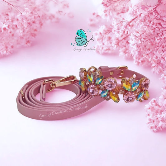 Collare gioiello in vera pelle